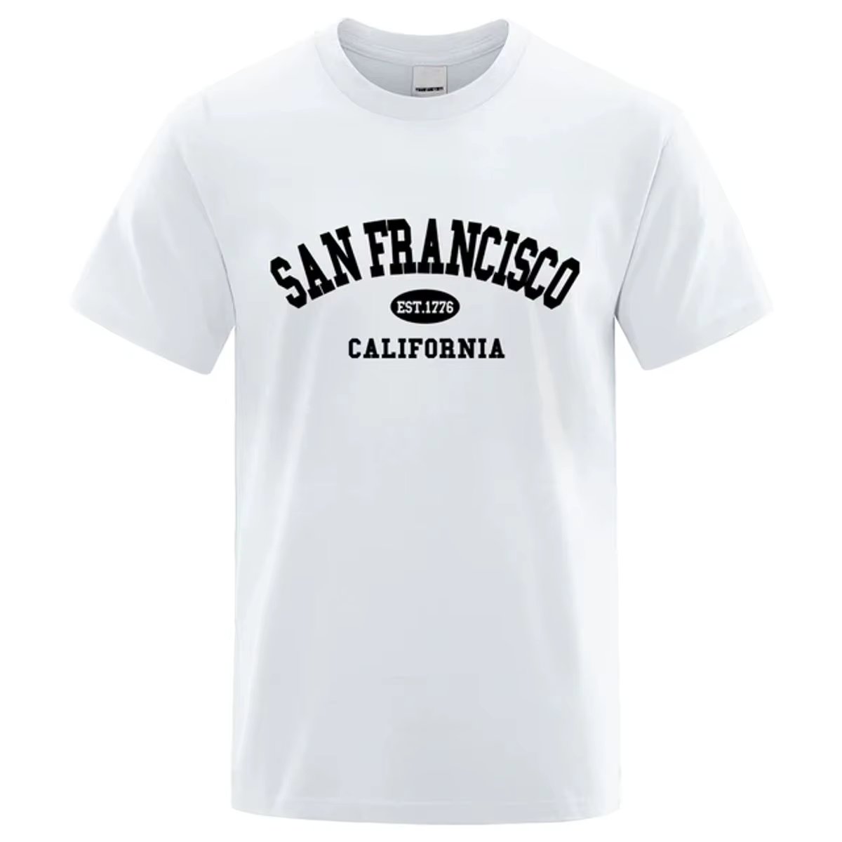 Men's short-sleeved T-shirt casual printed San Francisco Est.1776 California