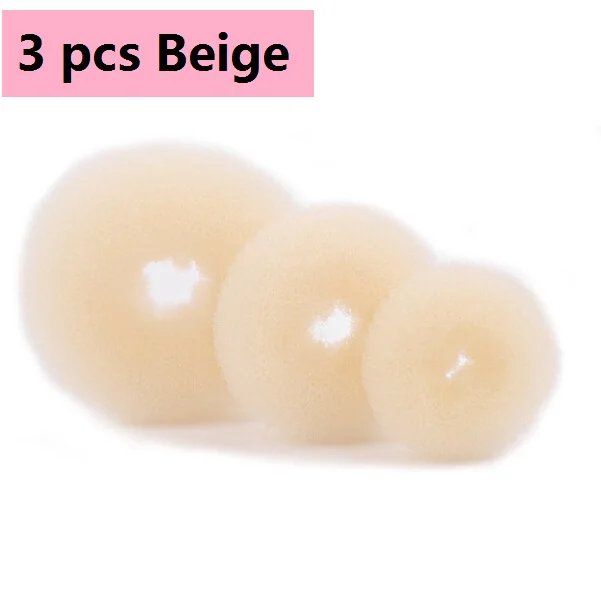 1/3PCs Size S/M/L Fashion Women Shaper Donut Hair Ring Bun Hair Accessories Lady Styling Tool Headwear Drop Ship