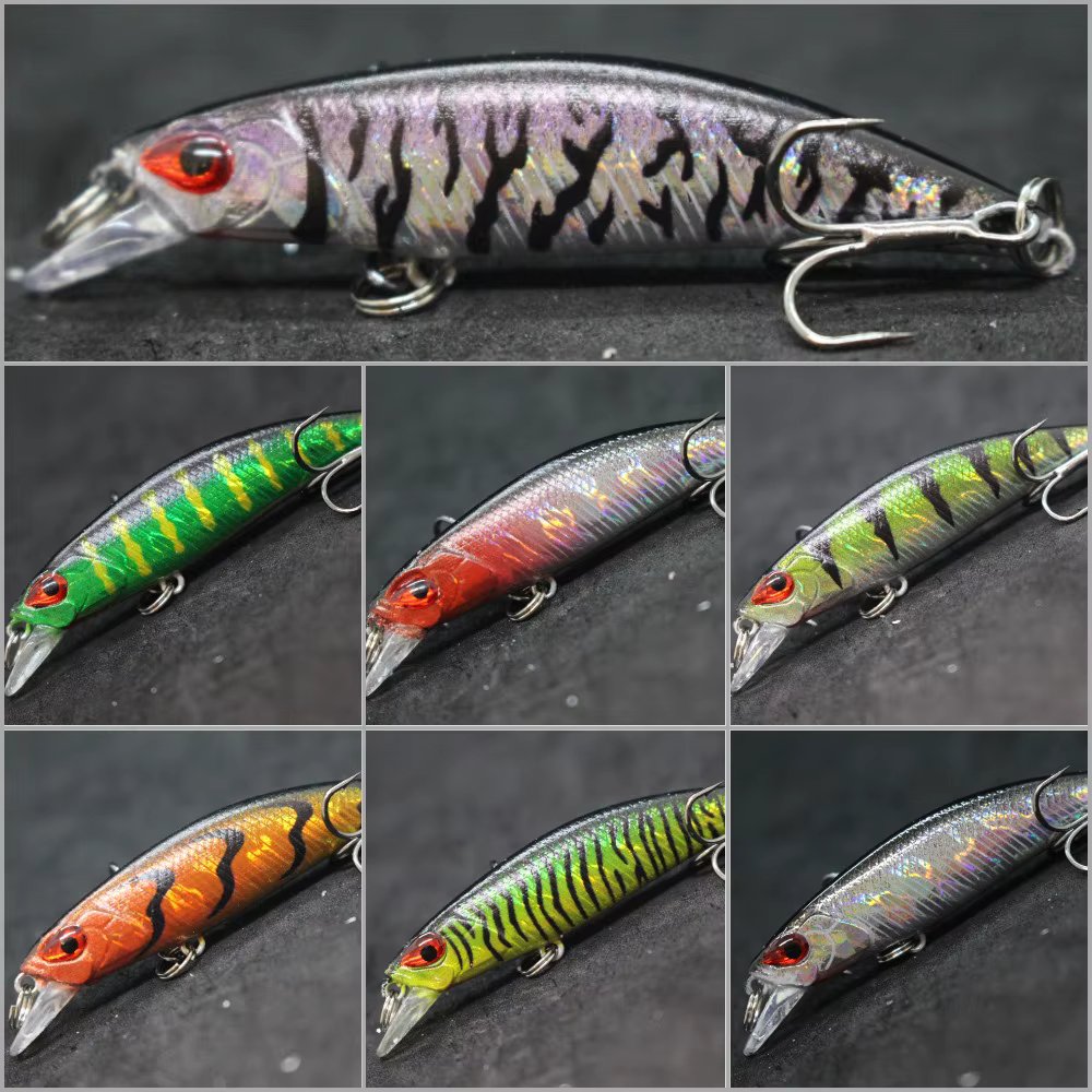 wLure Minnow Fishing Lure 5g 6cm Slow Sinking Jerkbait Long Casting Multiple Colors Tiny M777