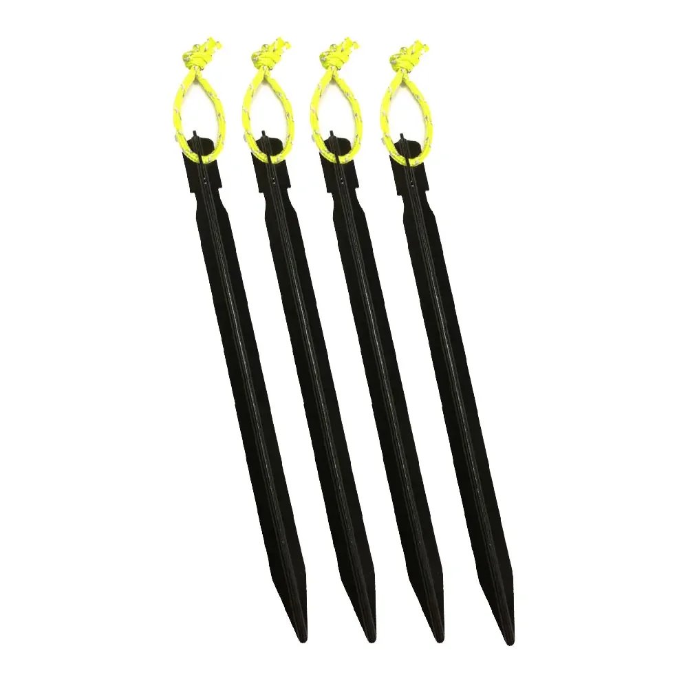 Tent Pegs 18cm Aluminum Tent Stake with Rope Outdoor Tent Nail Peg Tent Accessories Equipment