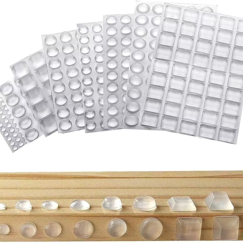 Strong Self-Adhesive Clear Door Stopper Rubber Damper Buffer Cabinet Bumpers Furniture Dots Cushion Protective Pads Tiny Bumpons