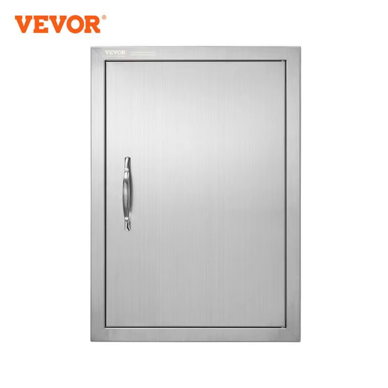 VEVOR BBQ Access Door Outdoor Kitchen Door Stainless Steel Flush Mount Door Wall Vertical Door for BBQ Island Outside Cabinet