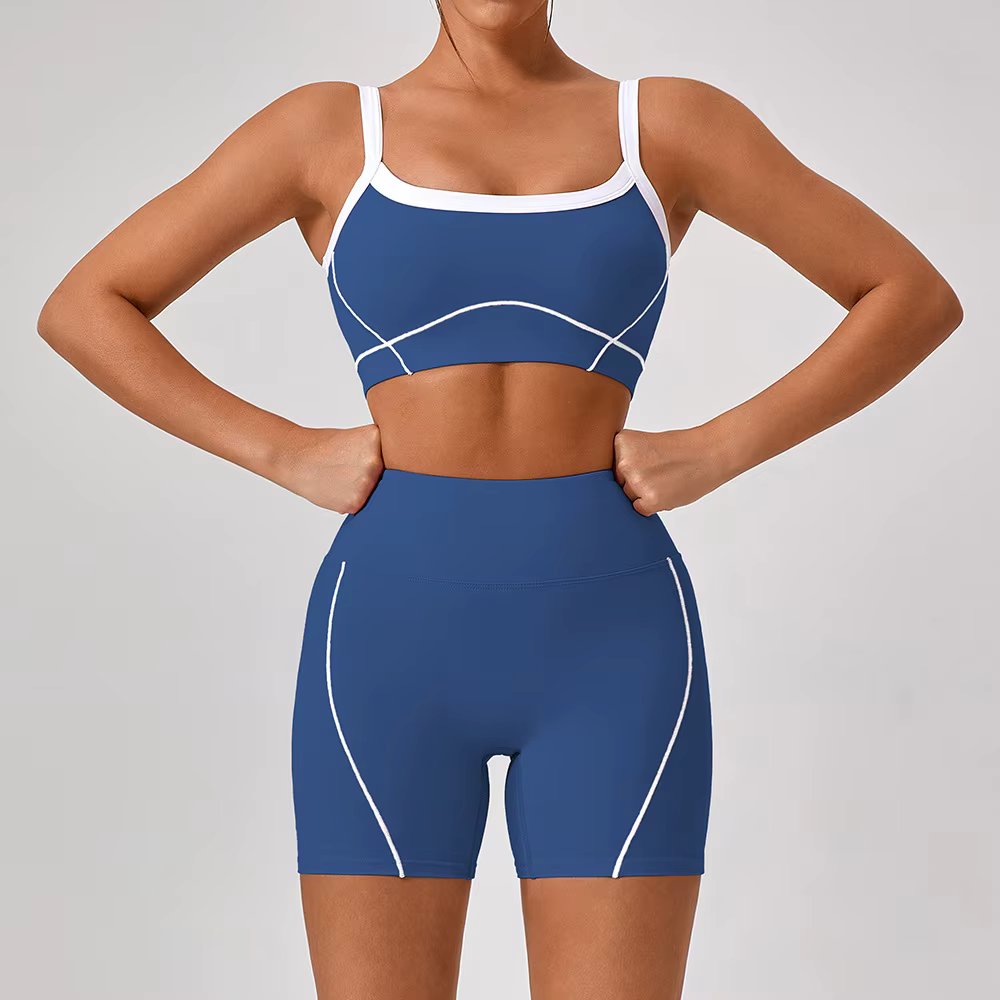 Royal blue short set