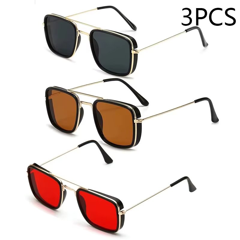 3PCS black brown red