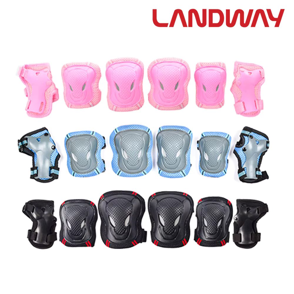 [KC certification/starting today] 3 sets of Land Wave Etek 300 protectreds (wrist elbow + knee) inline Protects Bike Protects Skateboard Protects Kickboard Protects
