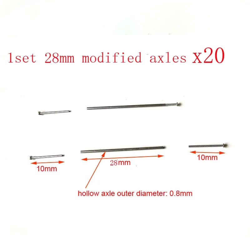20 sets 28mm axles