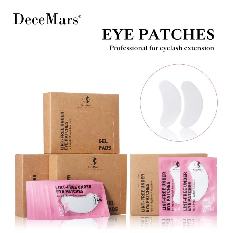 DeceMars Eye Patches for Eyelash Extension Use (50 Pairs/Pack)