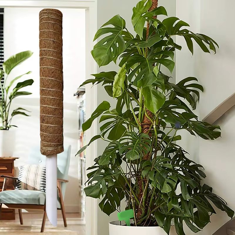 Home Support Coir Totem Pole Climbing Plants Stick Office Extension Coconut Fiber Creeper Trelli Frame Maintain Moisture Balcony