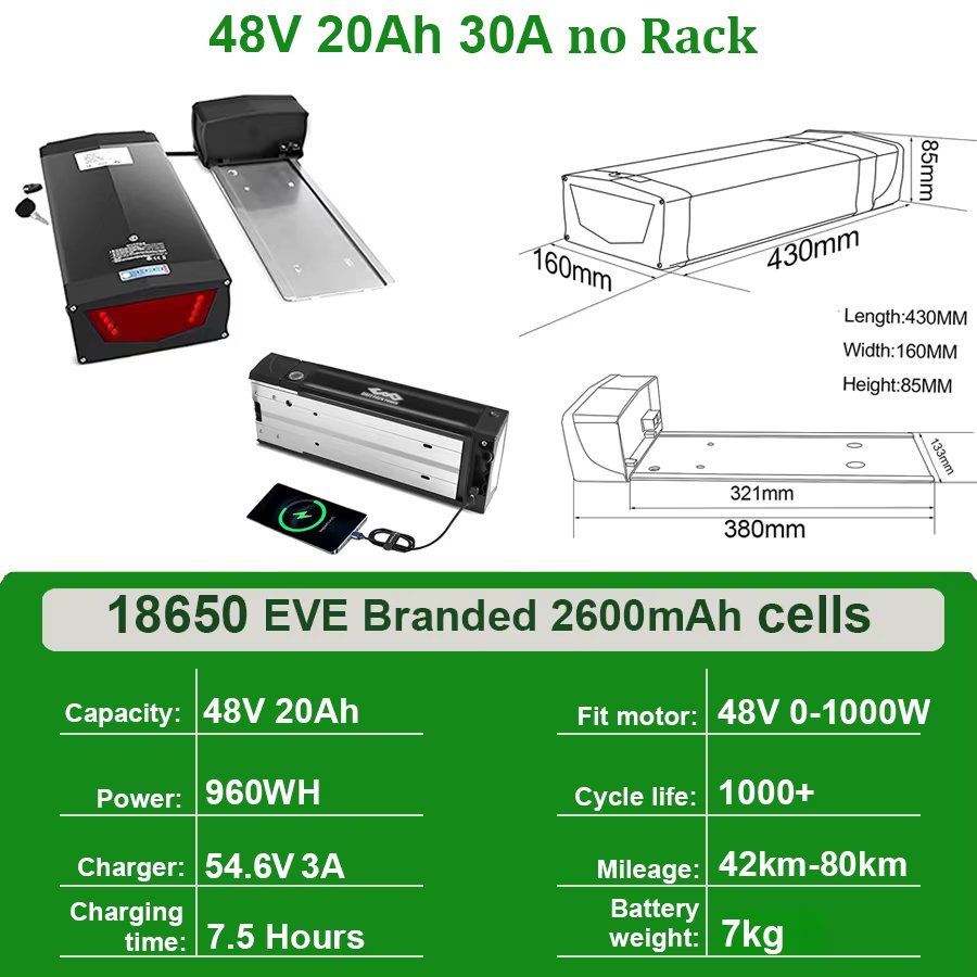 48V20Ah 30A no Rack