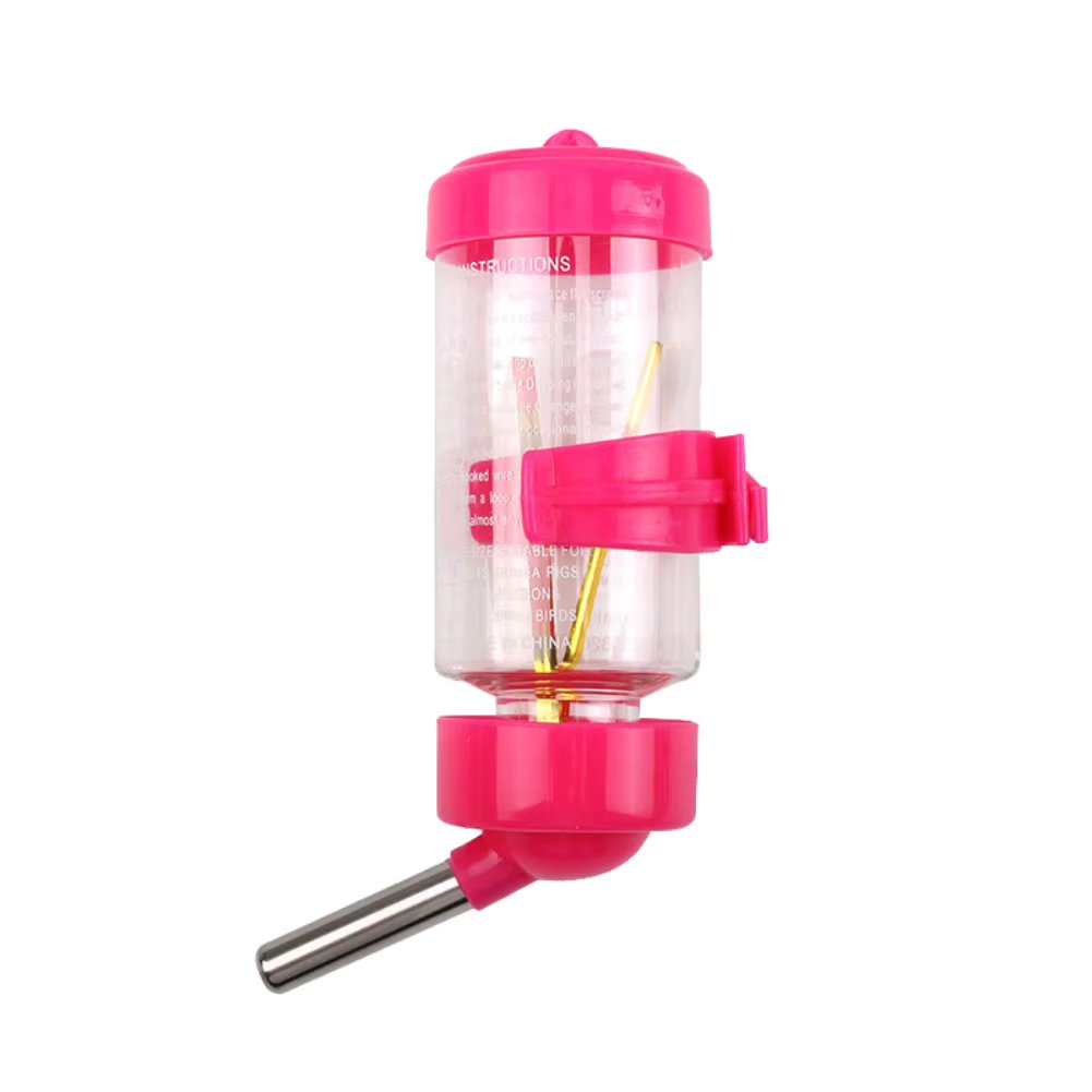 80/125ml Hamster Drinker Water Bottle Dispenser Feeder Hanging Pet Guinea Pig Squirrel Rabbit Dog Drinking Head Pipe Fountain