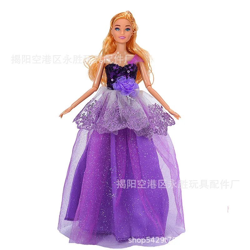 1PC Princess Wedding Dress Noble Party Gown For 30CM Barbie Clothes Doll Accessories Fashion Outfit Gift For Girl' 1/6 Doll