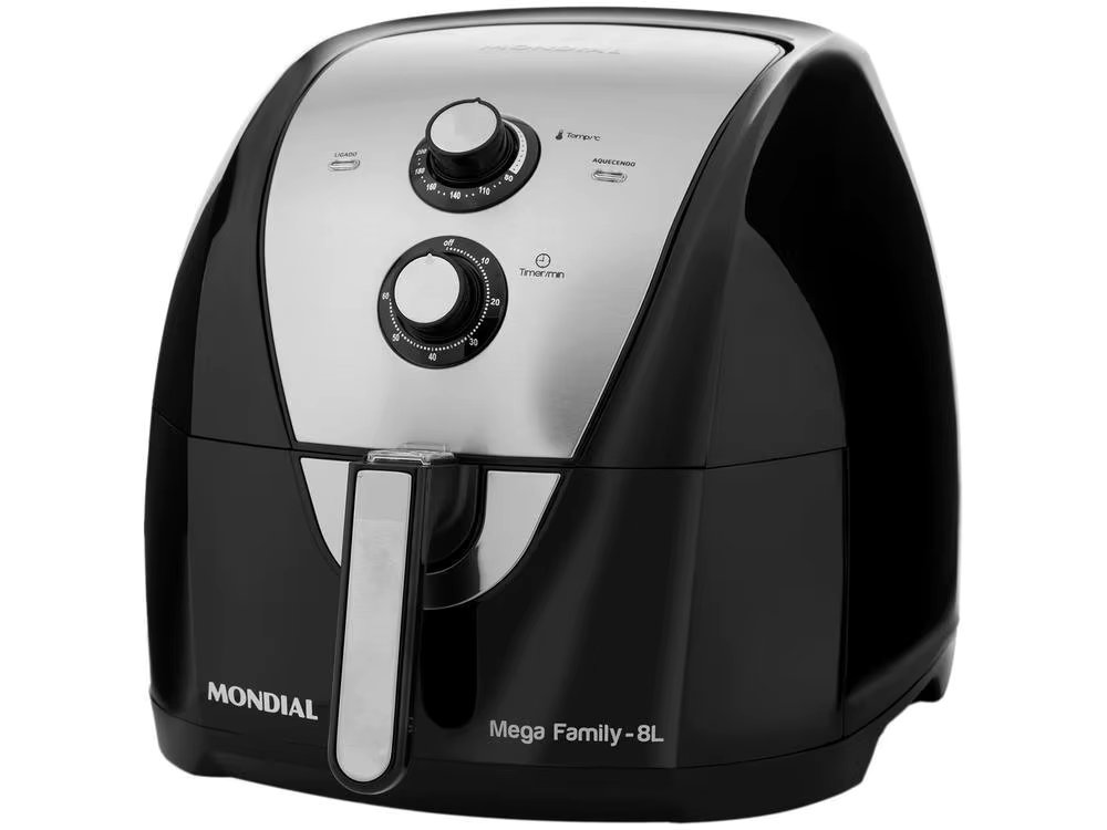 Electric Fryer No Oil/Air Fryer Mondial AFN-80-BI Black with Timer 8L - 110V