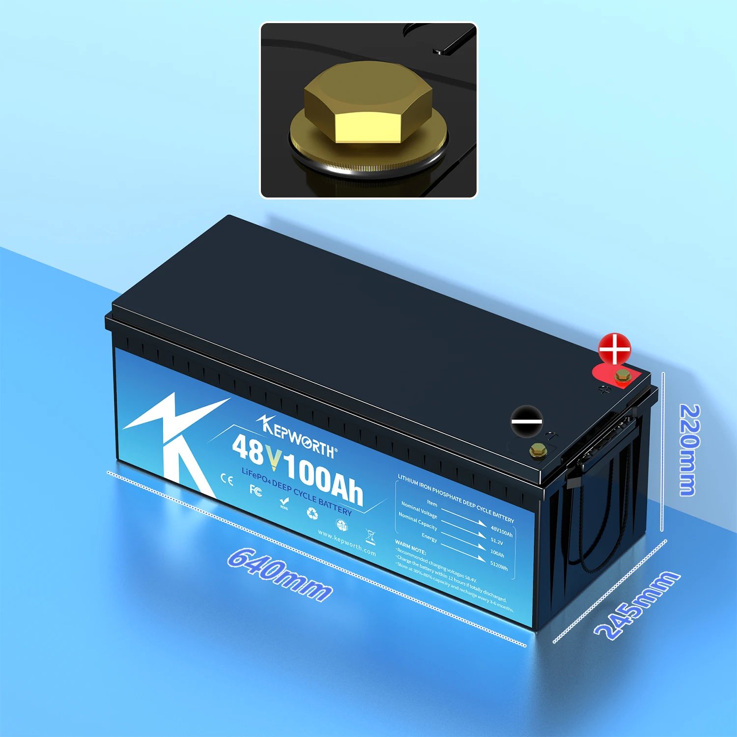 48V 100Ah Bluetooth