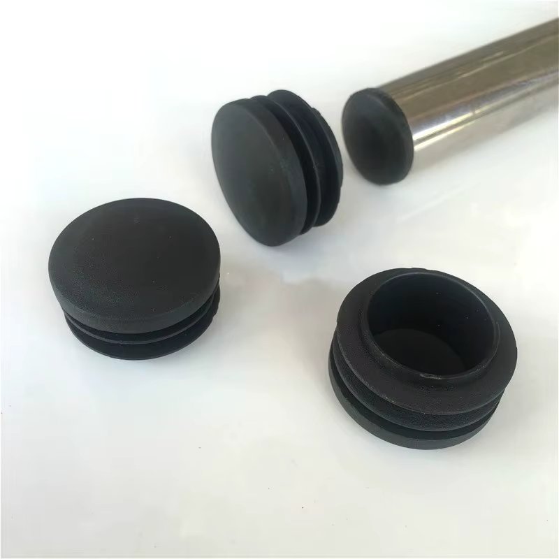 2/4/8pcs Round Plastic Black Blanking End Cap Caps Tube Pipe Inserts Plug Bung 12mm 14 16 18 - 60mm