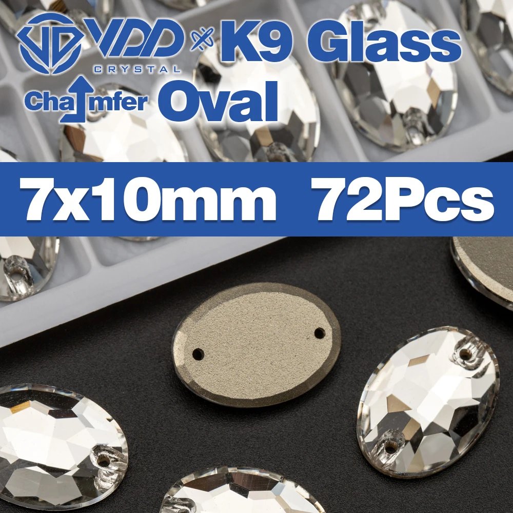 oval 7x10mm-72Pcs