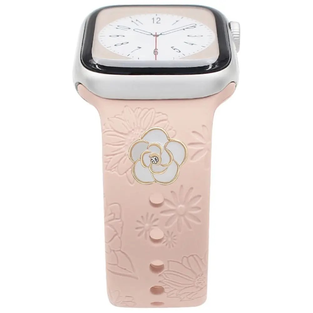 Metal Watch Band Decorative Nails Fashion Brooch Diamond Watch Band Ornament Decorative Ring for Iwatch Strap Accessories