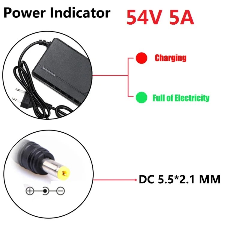54.6V 5A DC