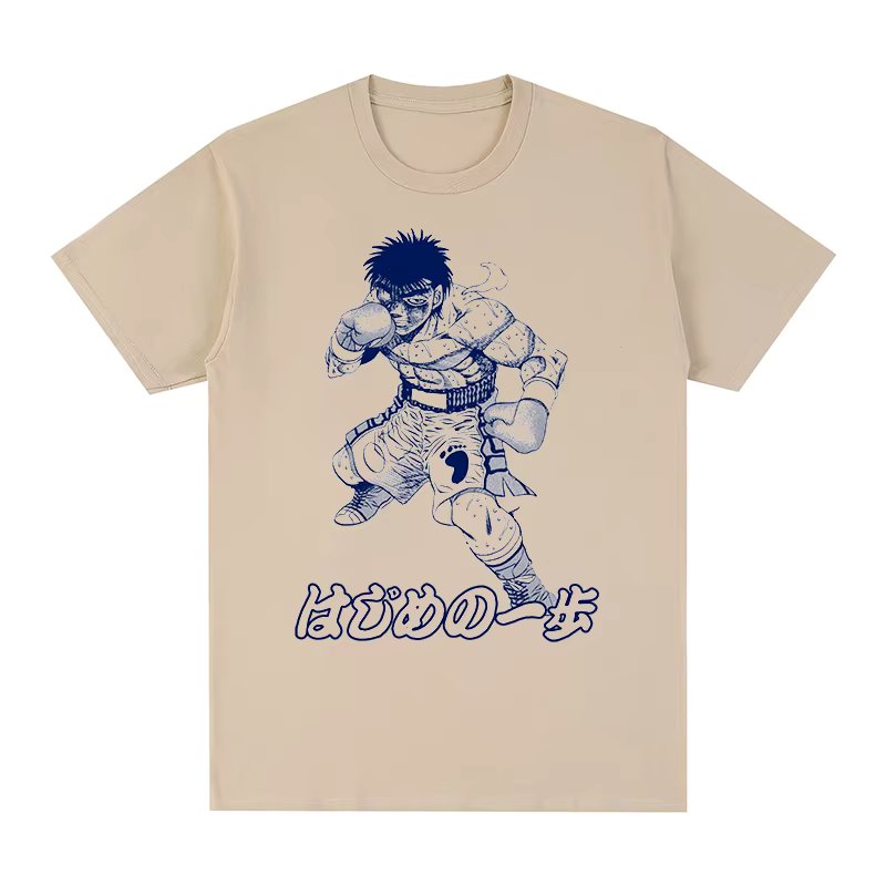 Hajime No Ippo Makunouchi Ippo T-shirt Vintage 90s Summer Fashion Cotton Men New TEE TSHIRT Womens Tops