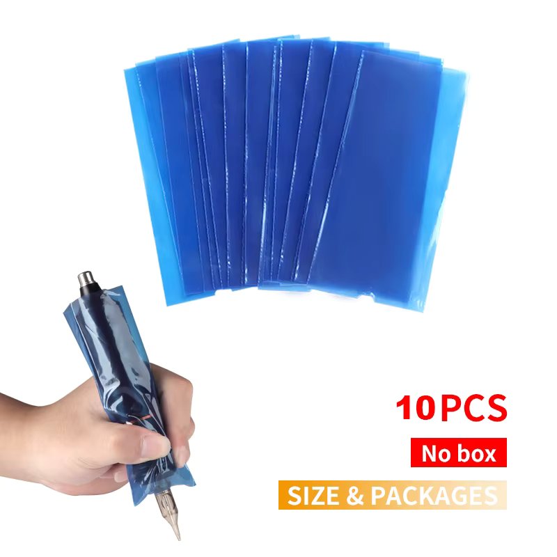 10/50/100pcs Tattoo Cartridge Filter Pen Clip Sleeves Bags Supply Disposable Tattoo Machine Cord Covers Bags Tattoo Accessories