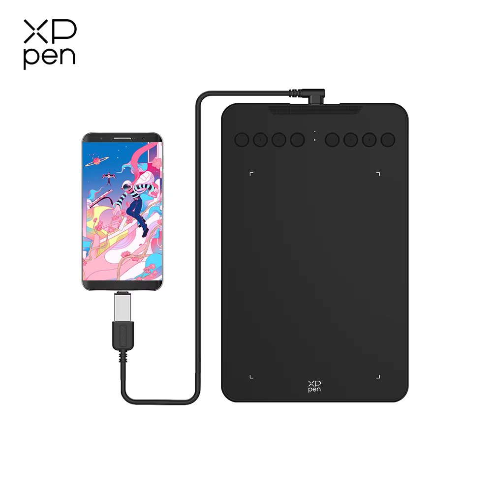 XPPen 7*4.3 Inch 16K Pressure Level Graphics Tablet Deco Mini7 V2 Digital Drawing Tablet 8 Keys for Android Mac Windows Chrome