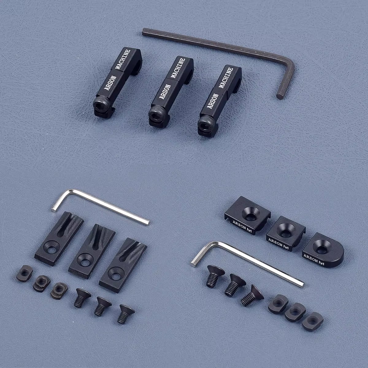 New Aluminum 3PCS M-LOK Switch Cable Clip Wire Guide System For M300 M600 PEQ Weapon Light Cable Management Picatinny Rail