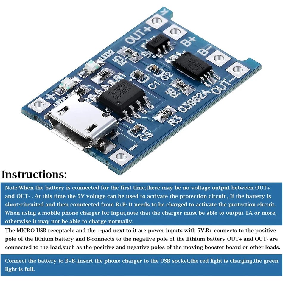 18650 micro usb