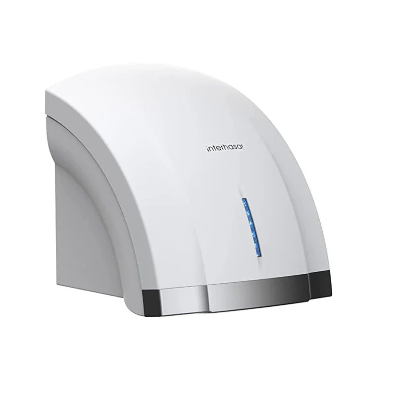 interhasa! Commercial Hand Drye Electric Compact Sensor Automatic Hand Dryers High Speed Air Wiper 1800W for Bathroom