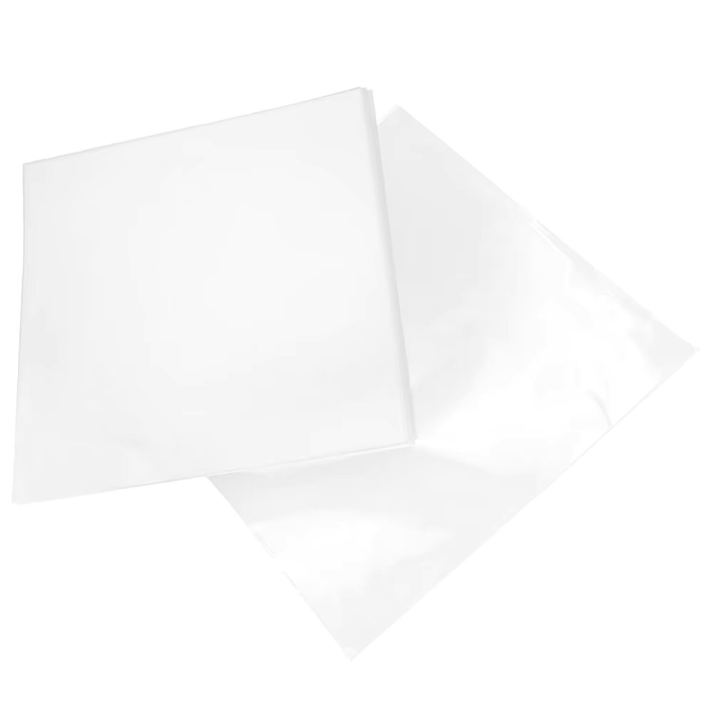 20pcs Clear Outer Vinyl Record Sleeves Covers Adhesive Recording Protective Sleeves Plastic Record Protection Vinyl Record Bags