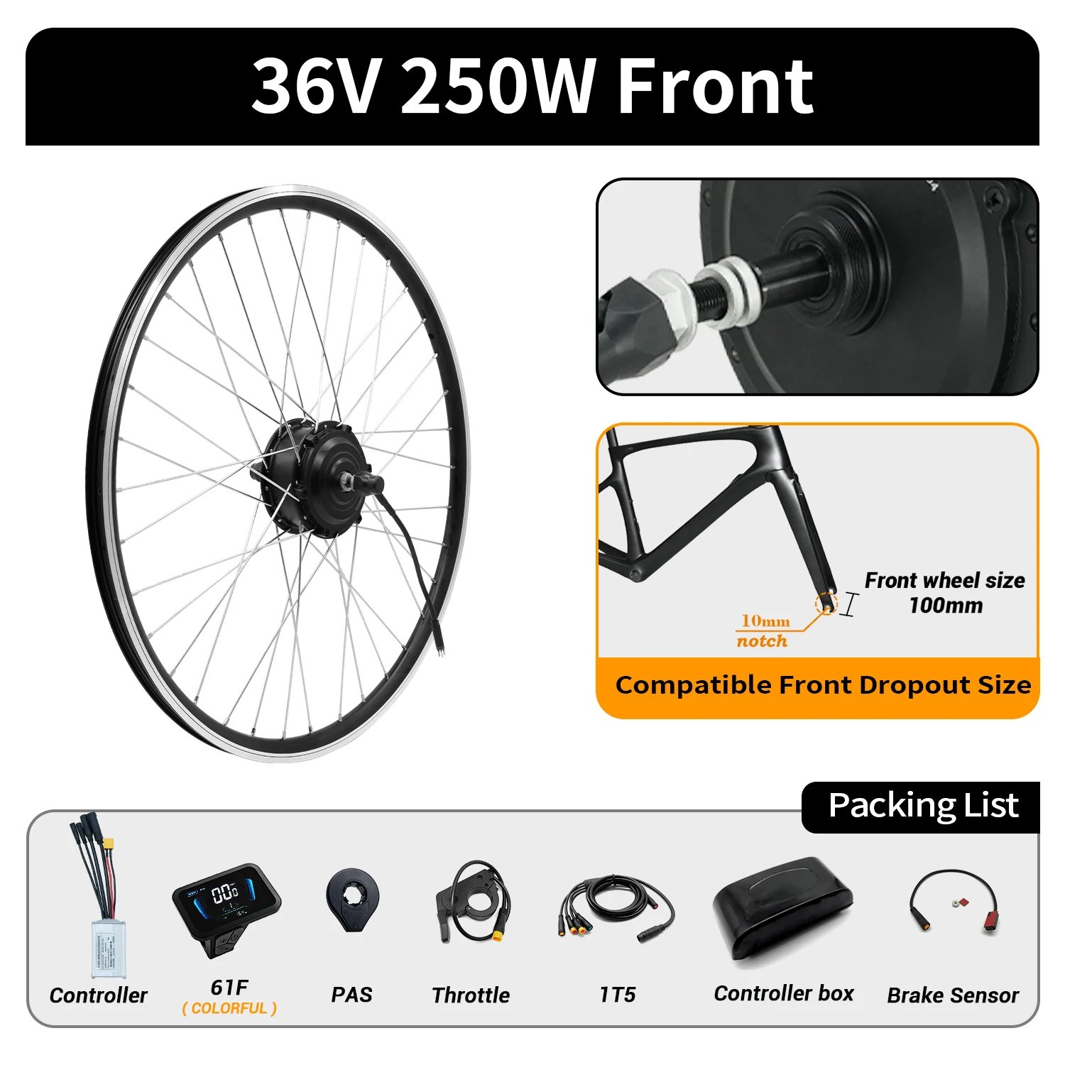 36V 250W Front