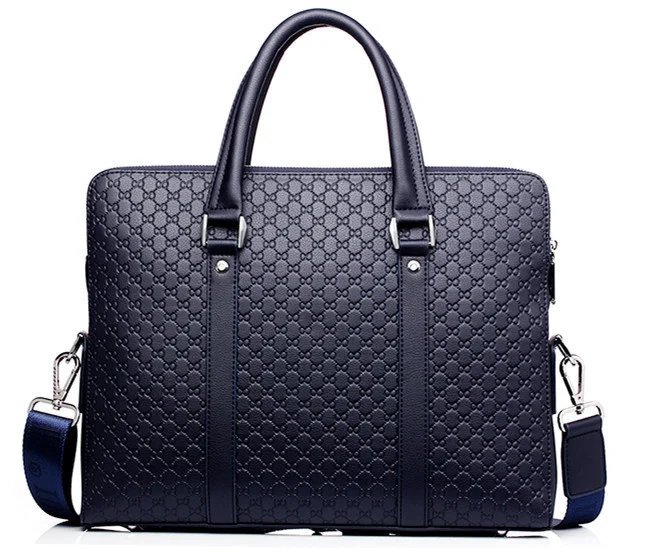 OYIXINGER Fashion Men Shoulder Bags Double Layers Man Leather Business Briefcase Bag 14.1 Laptop Handbags New Men's Travel Bags