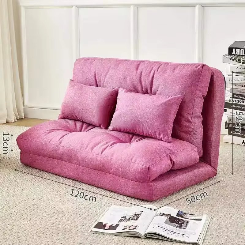 Foldable Vintage Stretch Sofa Bed Sleeper Convertible Chair Floor Adults Sofa Tatami Ergonomic Home Furniture  Folding Chair