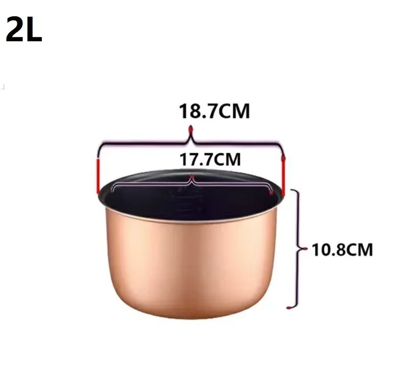 2L 3L 4L 5L  latest technology gold rice cooker pot aluminum alloy tank for intelligent rice cookers bowl tank