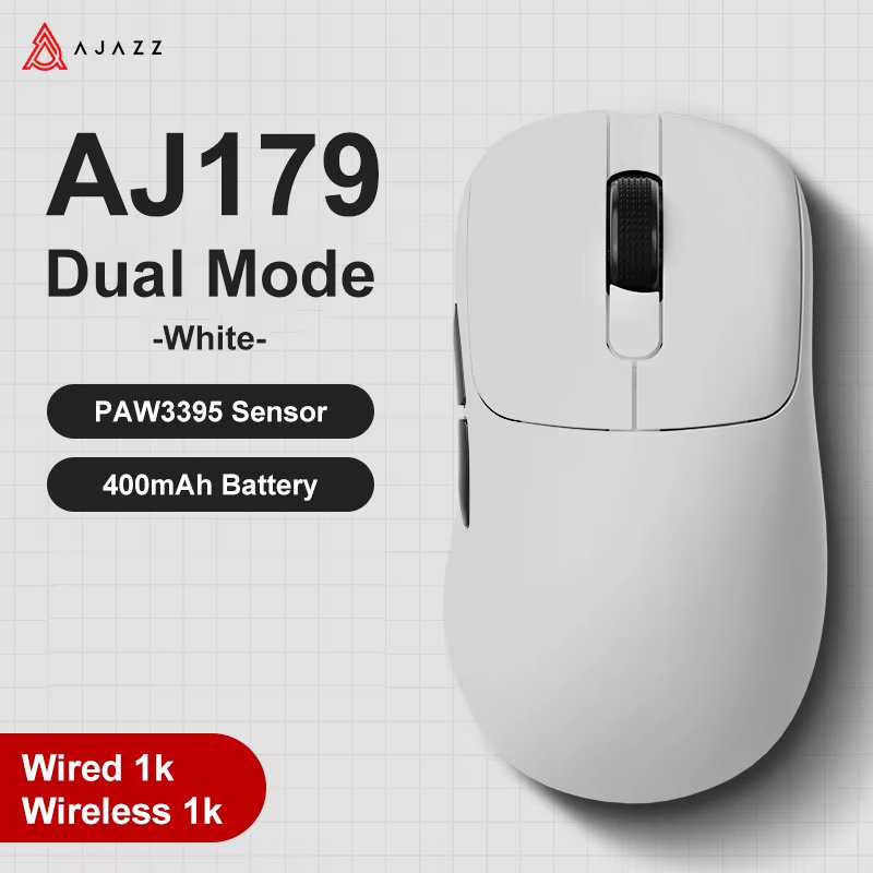 AJAZZ AJ179 APEX PAW3950 8Khz Wireless Gaming Mouse with Magnetic Charging Base Ultralight Programmable Buttons for PC Computer