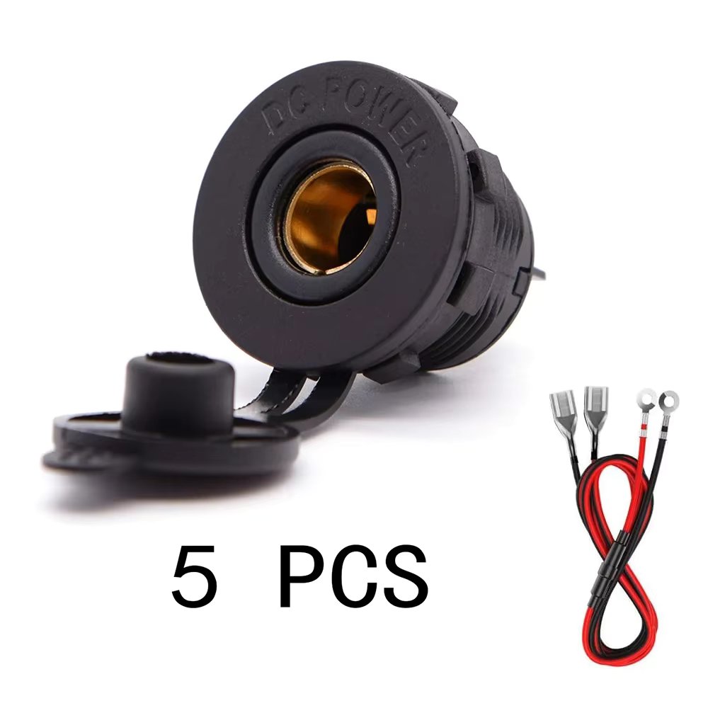 5PCS Motorcycle EU Cigarette Lighter Power Adapter EU Type Power Adapter with For BMW Motorcycle Powerlet Din Hella Socket Plug