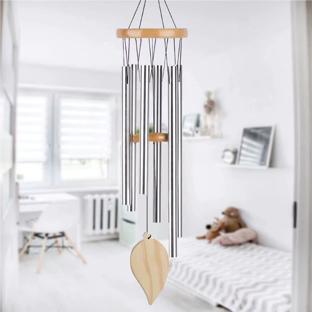 Good Luck Wind Chimes, 6 Tubes Bell Pendant For Home Decorations, Clear And Elegant Sound, Suitable For Indoor And Outdoor Use
