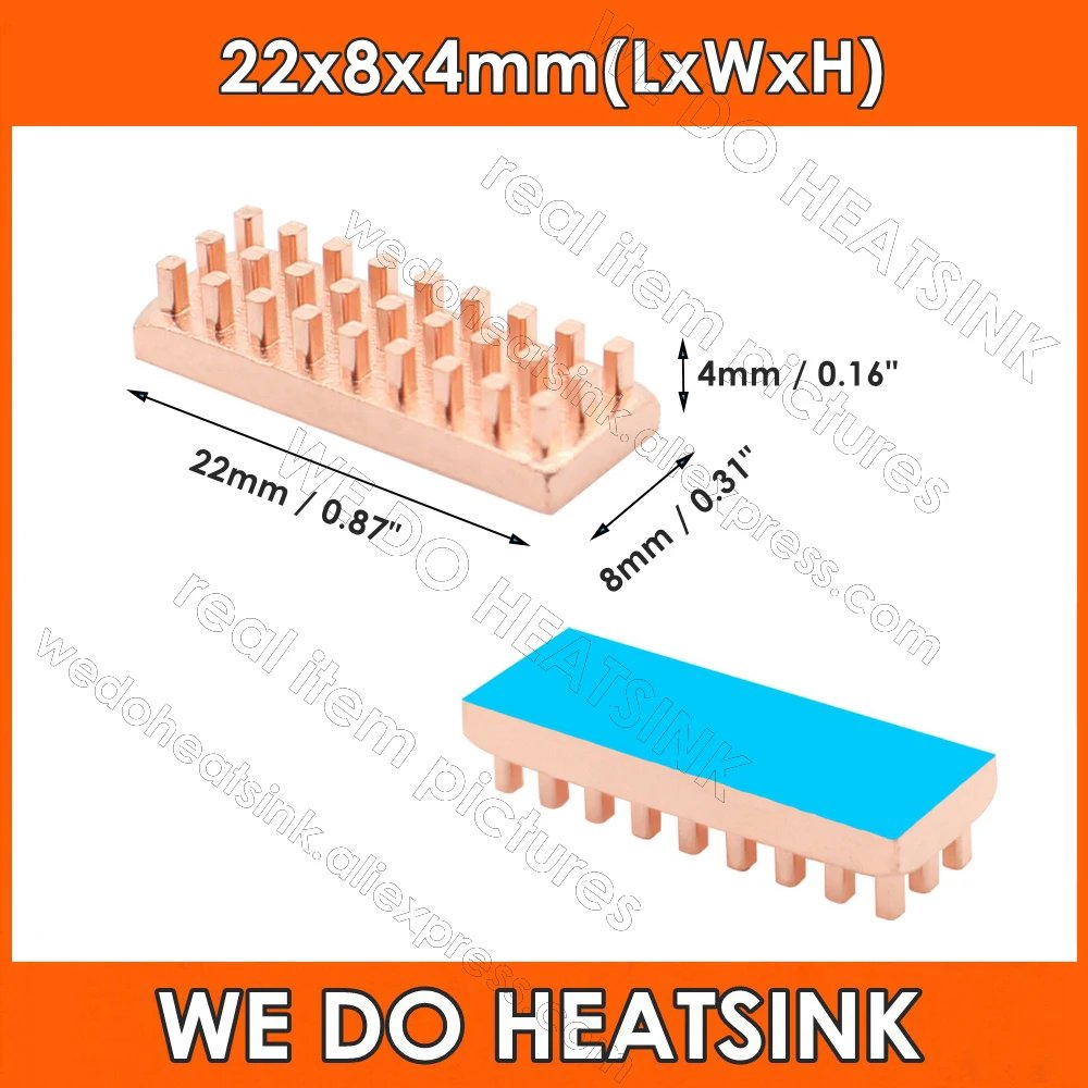 22x8x4mm With Pad