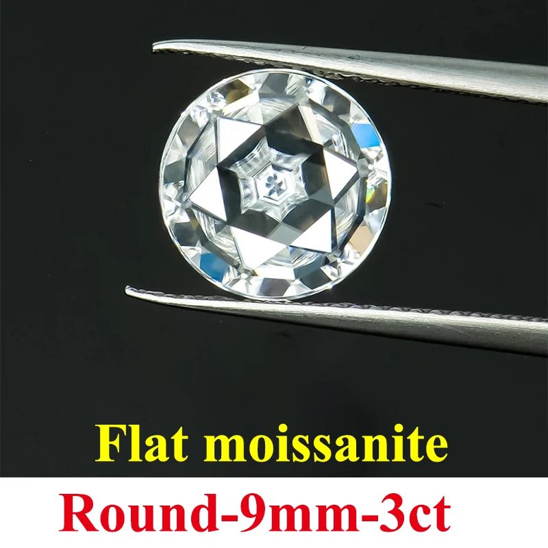 DJMAX Flat Moissanite Stones D Color VVS1 Clarity Oval & Pear Shape Lab Grown Gem Stones For DIY Jewelry & Watch Making
