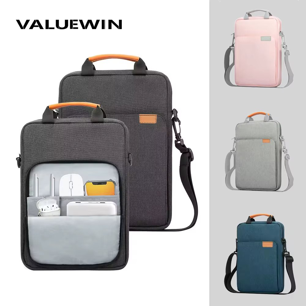 Tablet Shoulder Sleeve Bag For IPad air pro 12.9" , IPad Air 10.9" Surface Go 3/2 Galaxy Tab A 10,Laptop Pouch Handbag Birefcase