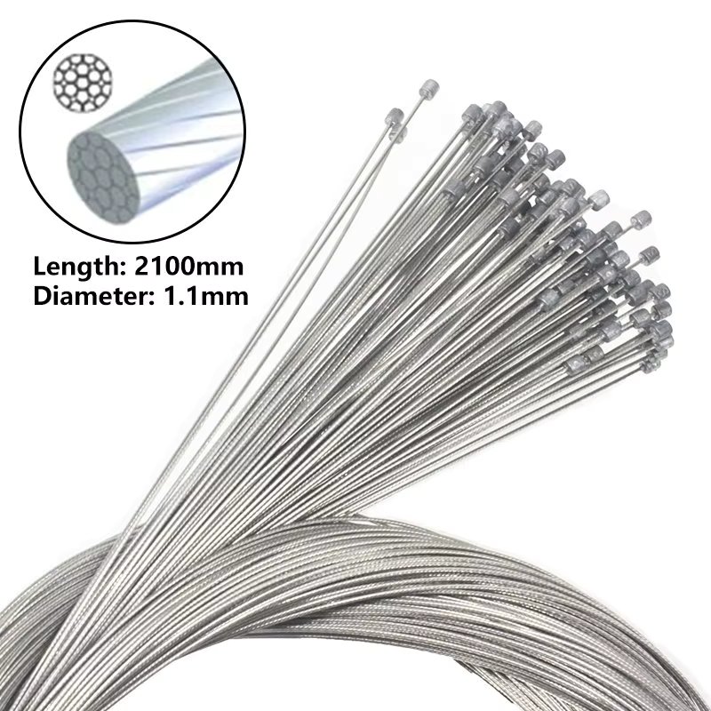 Bicycle Shift Cables Mountain Road Bike Shift Inner Cable Grinding Stainless Steel Derailleur Cable 2100x1.1mm Bike Accessories