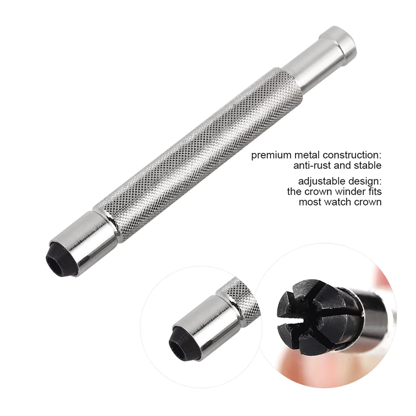 3 - 4.5mm Metal Handy Wristwatch Watch Crown Winder Helper Manual Mechanical Winding Repair Tool for Watchmaker