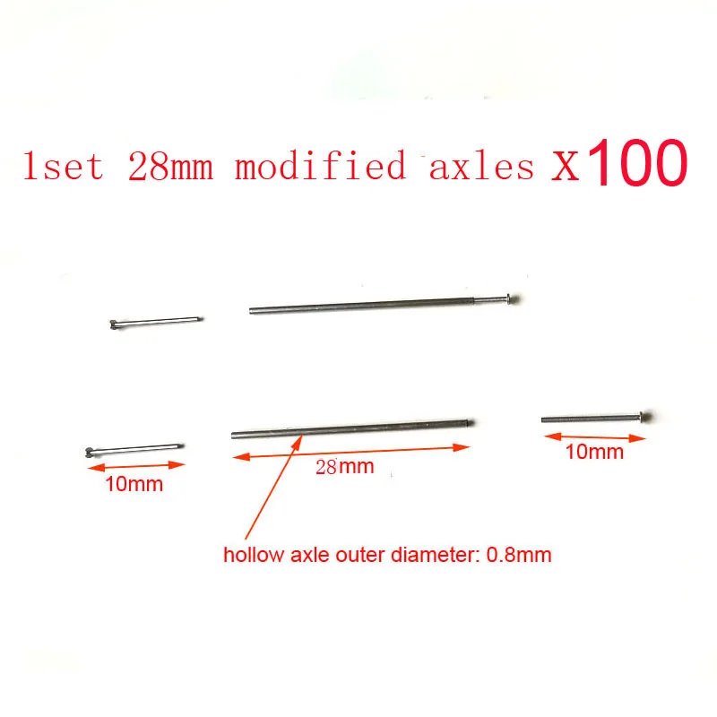 100 sets 28mm axles