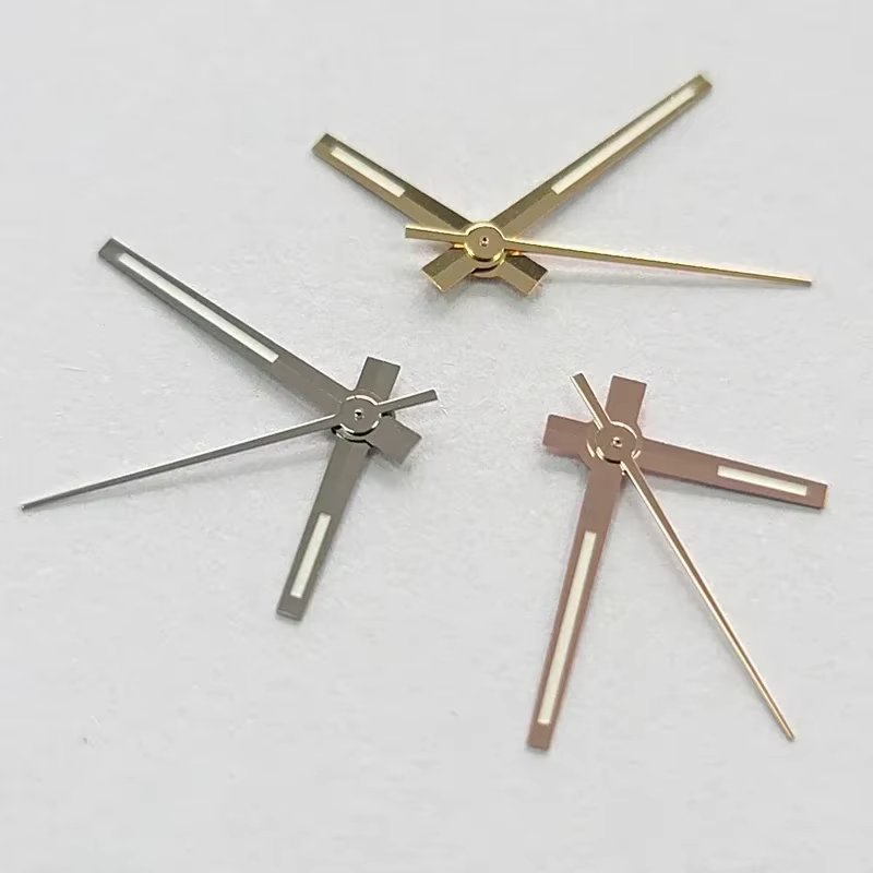 8*12*12.5mm NH35 Watch Accessories Hand for Seiko NH35 NH36 Movement Watch Needle Hands for Datejust Green Luminous Silver Gold