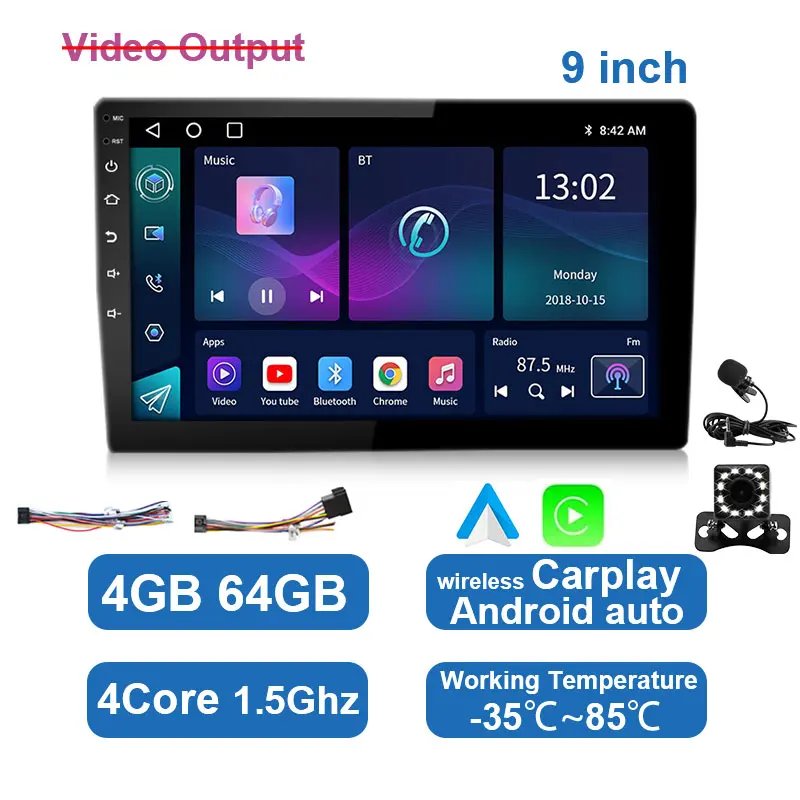 9in 4 64GB MIC CAM