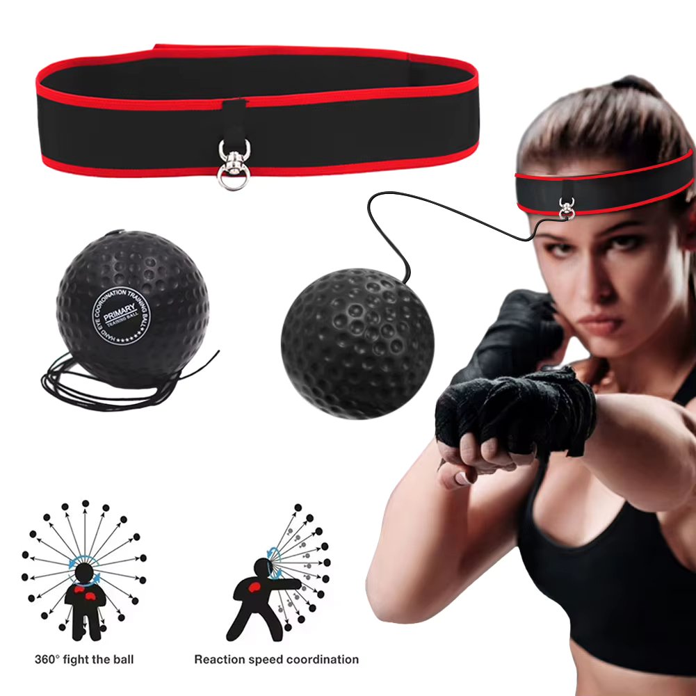 Boxing Training Ball Ultimate Reflex Ball Improve Speed with Adjustable Headband Kids Boxing Equipment Great for Reflex Accuracy