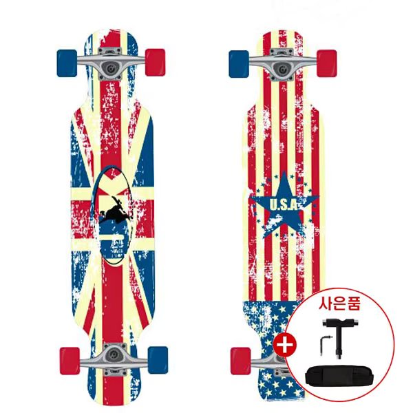 [KC certification/starting today] McGill flag skateboard 42 + auxiliary bag + tee tool give long board cruise board adult skateboard children skateboard