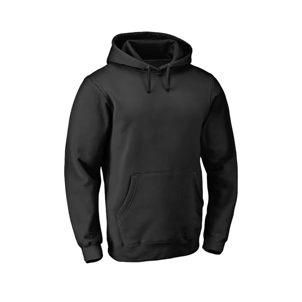 Flat Basic Flaneled Hoodie with Cold Pocket Sizes from P to EXG Unisex