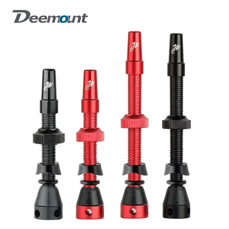 Deemount 44/60mm Presta Valves for Road Tubeless Tire CNC Alloy Stem Brass Core Cycling DIY F/V Nozzle Nipple Replacement