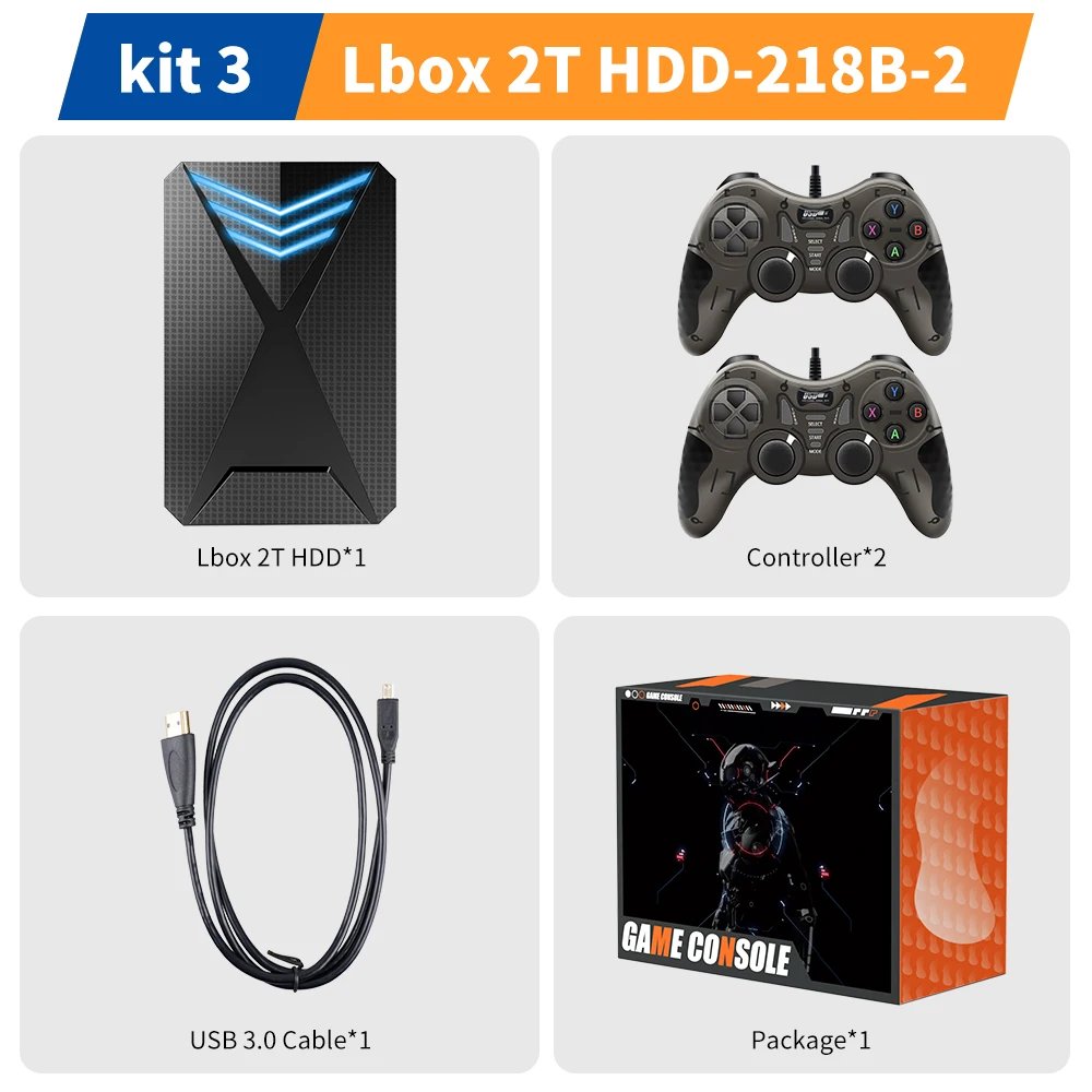 Lbox 2TB HDD-218B-2
