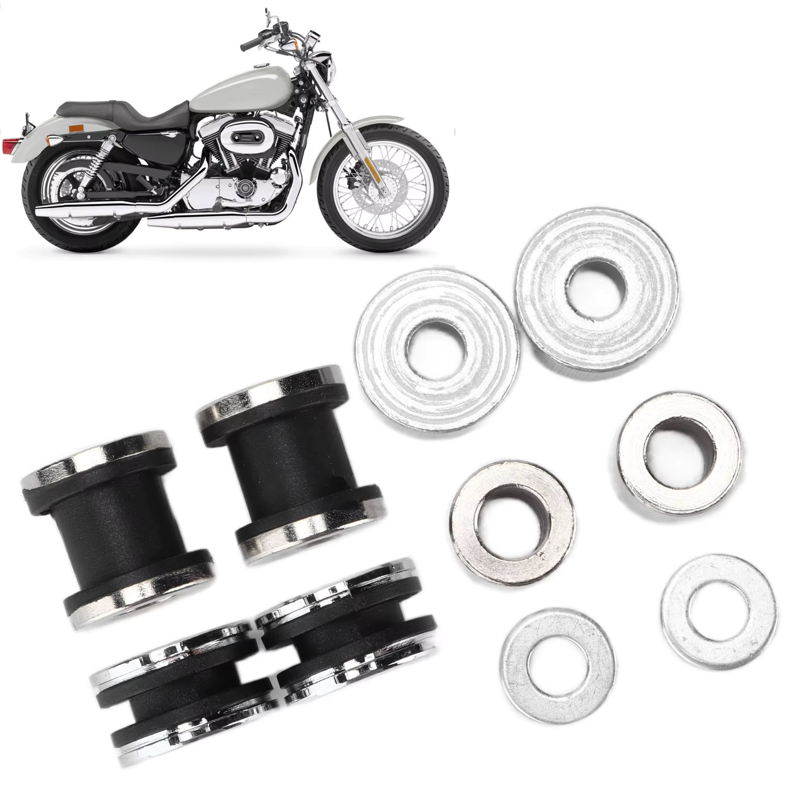 Detachable Sissy Bar Docking Hardware Kit Motorcycle Parts Replacement for Touring