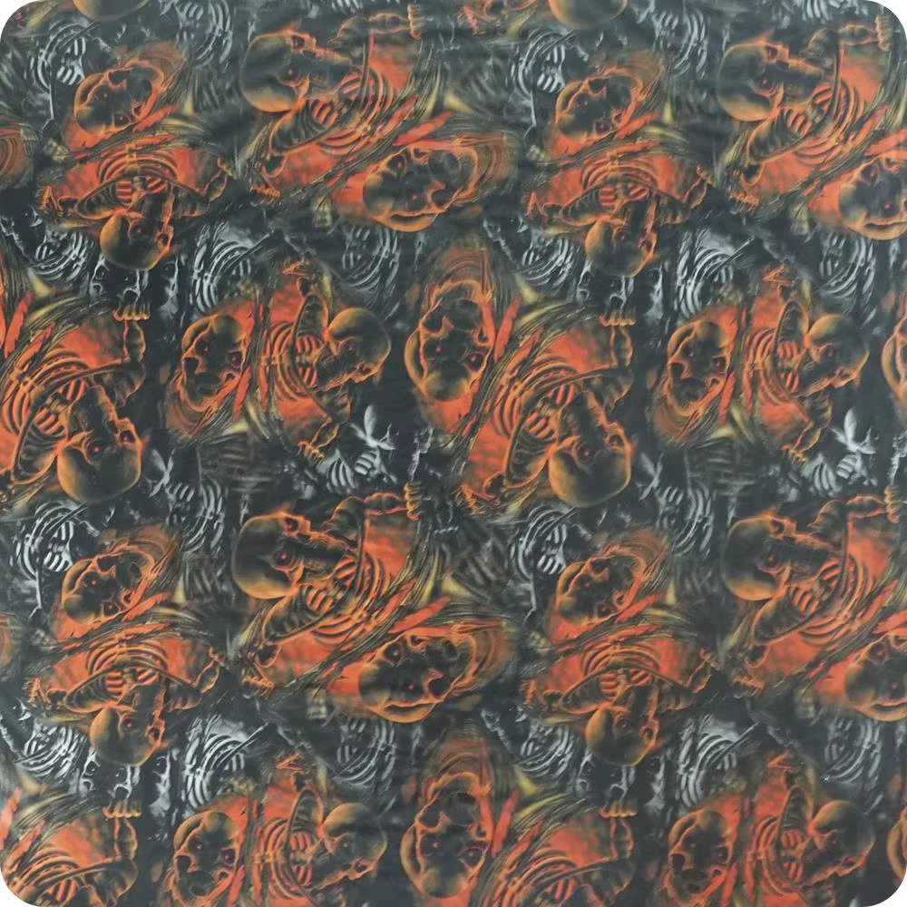 HLC-103 hydroprint film water transfer printing flames and skulls measures: width: 50cm. Length: 100cm